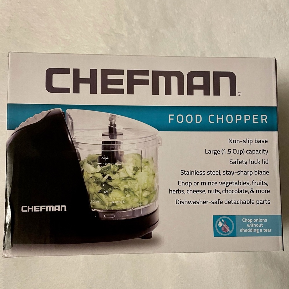 [Chefman] RJ12-V2 Black Food Chopper - Picture 3 of 4